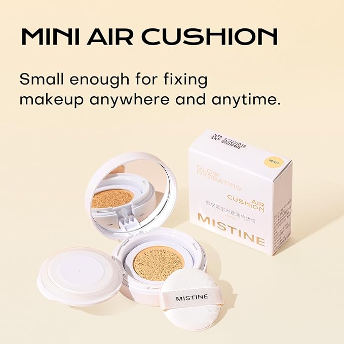 Mistine Tavel Size Air Cushion Foundation Glow Hydrating Natural Beige