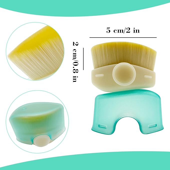 3 Pack Sunscreen Brush Applicator for Kids, Baby Sunblock Applicator with Protective Case, Sunscreen Applicator for kids, Adults, Child-Safe for Face and Body (3 pcs)