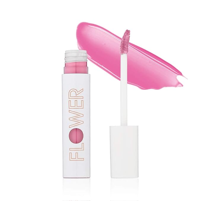 FLOWER BEAUTY By Drew Barrymore Bitten Lip Stain - Long-Lasting Color - Hydrating + Water-Based Formula - Gel-Like Texture - (Sass)