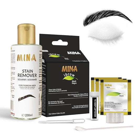 MinaiBrow Black Natural Spot Coloring