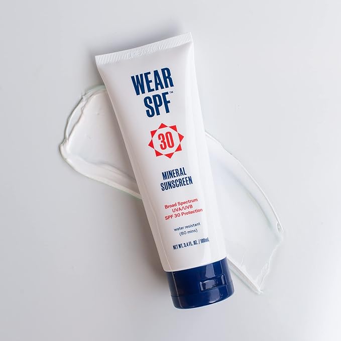 Mineral Sunscreen SPF 30 Broad Spectrum Sun Lotion for Face and Body Antioxidant-Infused, Chemical-Free and Formulated with Zinc Oxide for Powerful UVA/UVB Protection, 3.4 oz