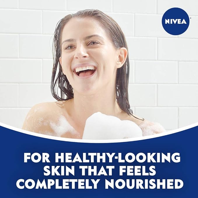 Nivea Nourishing Botanical Blossom Moisturizing Body Wash for Dry Skin, 30 Fl Oz Pump Bottle (Pack of 2)