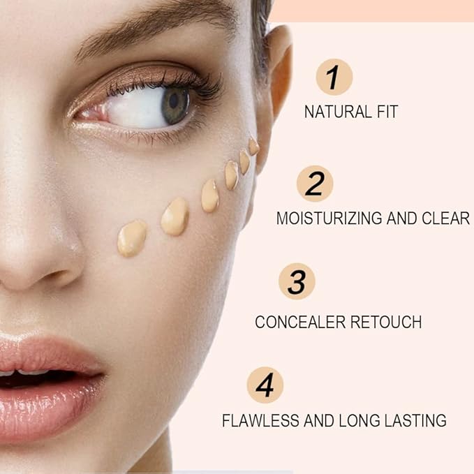 1 Pack Liquid Foundation Cream for Face Makeup,Durable