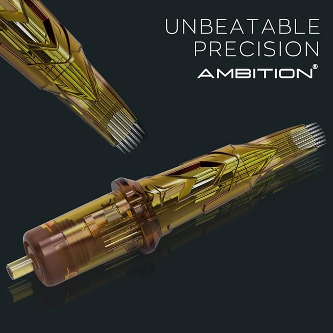 Ambition Glory Tattoo Cartridges #8 Bugpin 11RL Needles Disposable 20pcs 0.25mm 11 Round Liner for Rotary Tattoo Machine Supply