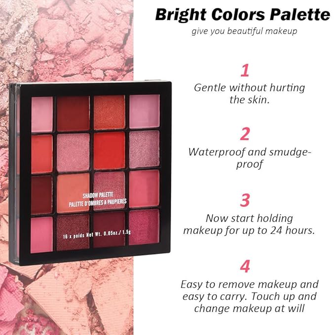 16 Girds Colorful Matte Shimmer Eyeshadow Palette