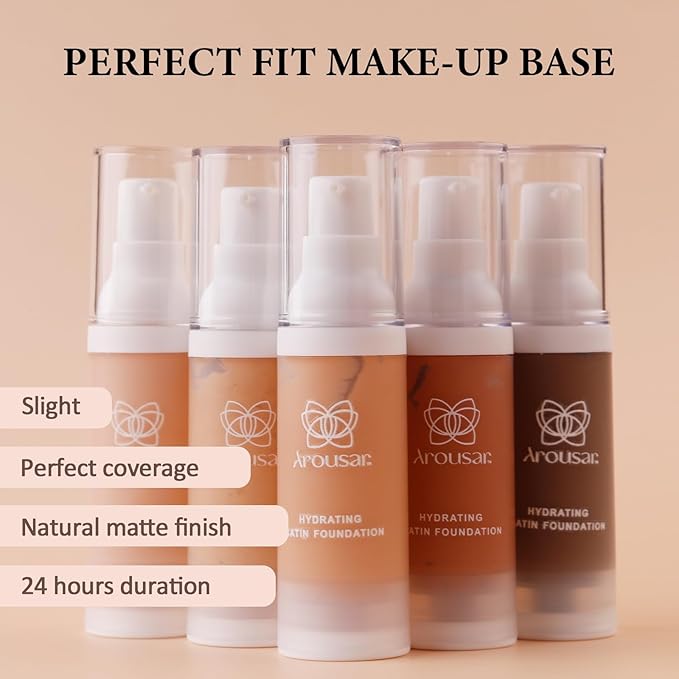 Liquid Foundation Makeup, Improves Uneven Skin Tone, Lightweight 32# TAN