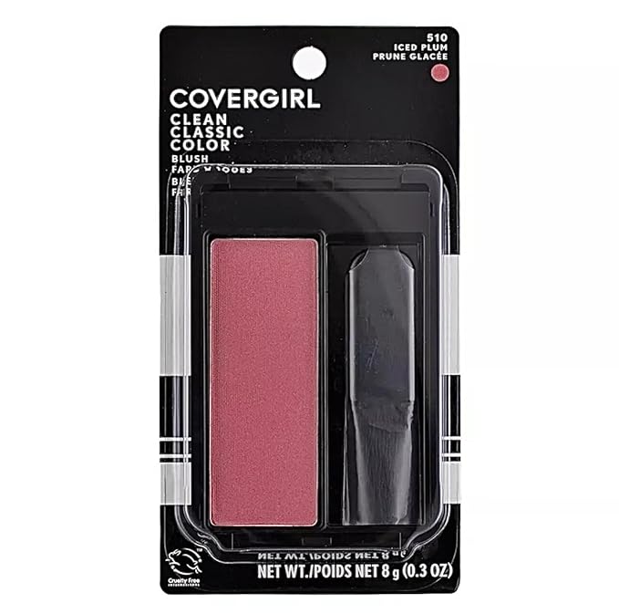 COVERGIRL Classic Powder Blush, Iced Plum, 0.3 Fl Oz, 2 Count