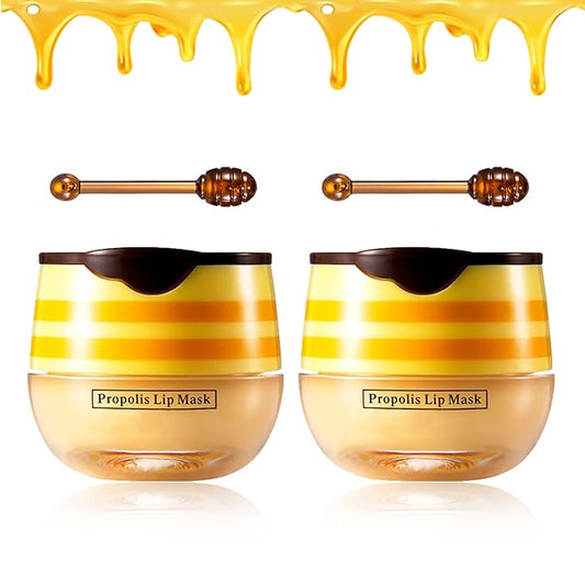 2PCS Bee Lip Balm Honey Pot