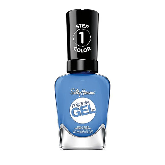Sally Hansen Miracle Gel™, Oaseas, Long Lasting, Gel-Like Formula, No UV Lamp Needed, Blue Nail Polish