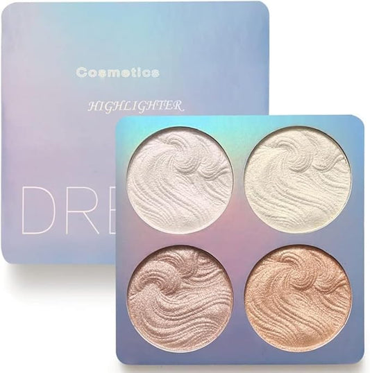 Highlighter Makeup Palette,Highlighter Palette Illuminator Powder Palette White