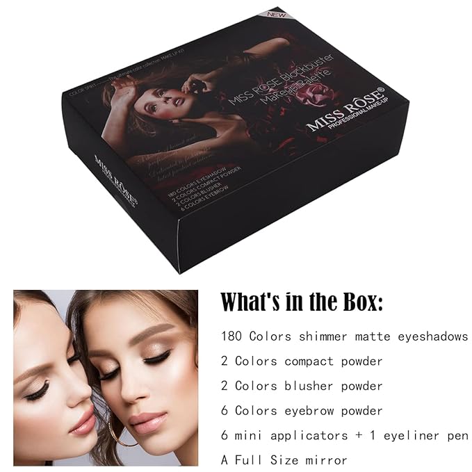190 Colors Cosmetic Make up Piano Box Set,Combination