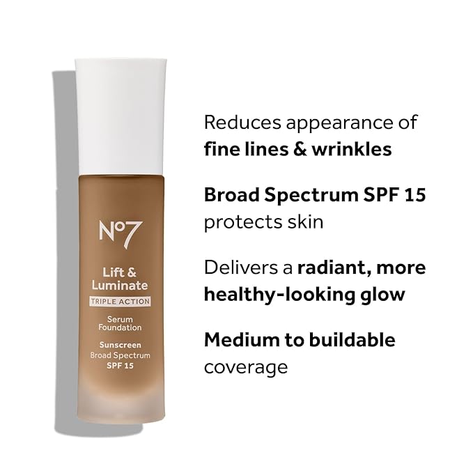 No7 Lift & Luminate Triple Action Serum Foundation Fl Oz)
