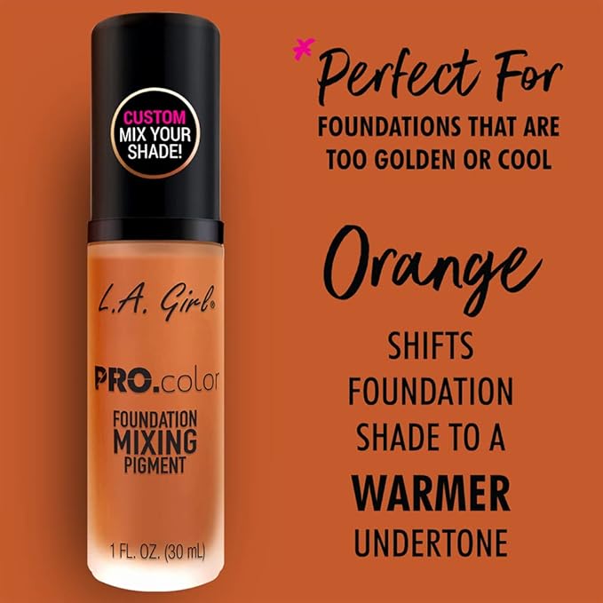 L.A. Girl PRO.matte Mixing Pigment Foundation, Orange GLM713