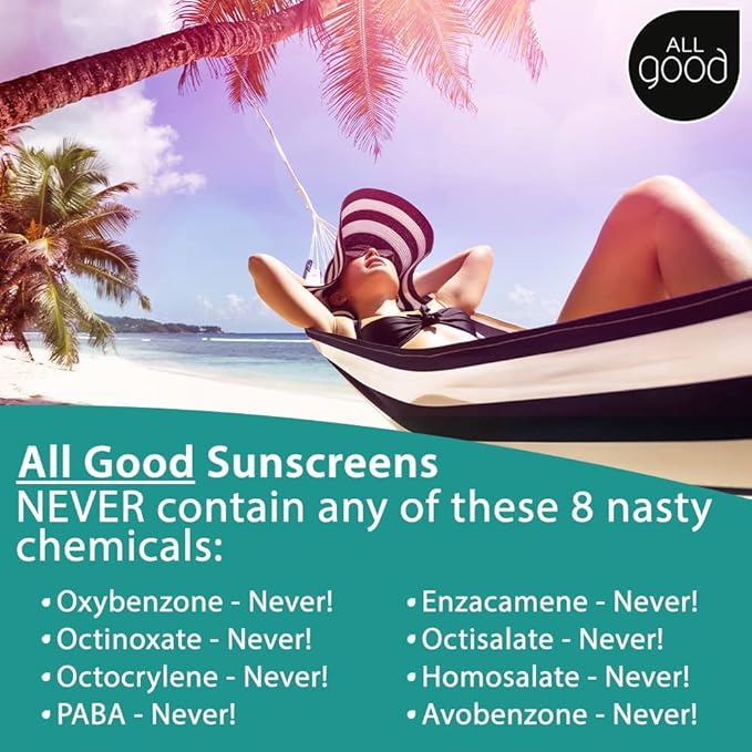 All Good Sport Mineral Sunscreen & Aloe Gel Bundle - UVA/UVB Broad Spectrum SPF 30+, Water Resistant - Includes (2) SPF 30 Sport Sunscreen and (1) Aloe Gel