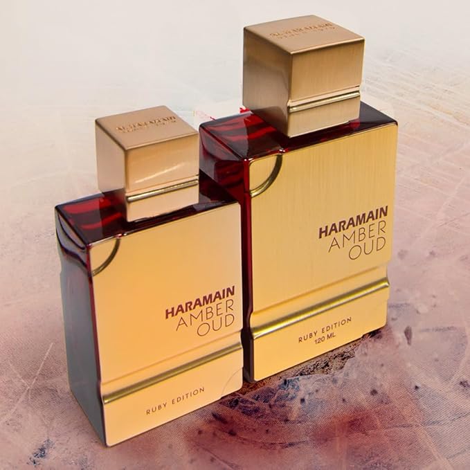 Al Haramain Amber Oud Ruby Edition Eau De Parfum Spray 60ml (2 oz) - Unisex Arabian Perfume for Women & Men, Long-Lasting Amber Fragrance with Rich, Luxurious Scent