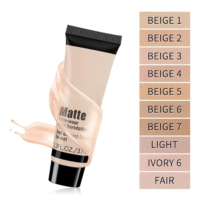 2 Pack Liquid Foundation Cream for Face Makeup,Durable