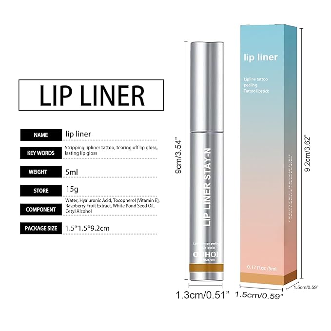 Lip Liner Peel Off Lip Liner Tattoo, 3Pcs Long