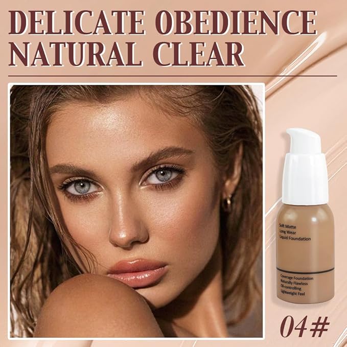 Matte Liquid Full Coverage Foundation, Flawless Soft Matte of 1)