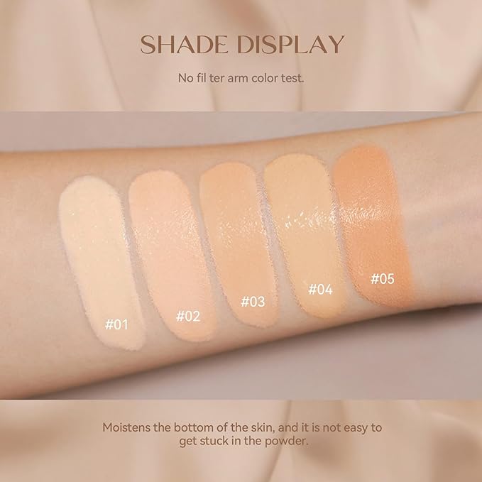 Liquid Foundation,Matte 3-in-iquid Foundation Lightweight, Hydrating CC Cream Cruelty-Free (01) 1 L