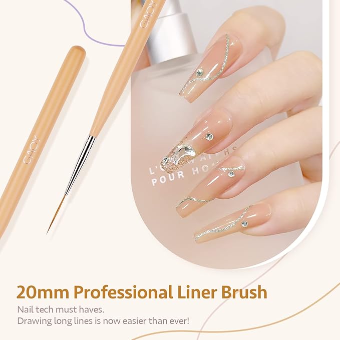 Gaoy 8 pcs nail brushes