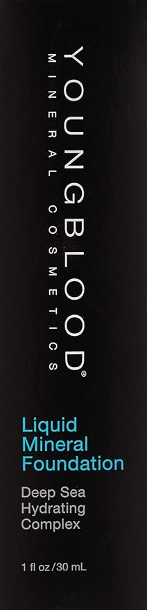 Youngblood Clean Luxury Cosmetics Liquid Mineral Foundation, Tahitian Free, Gluten-Free