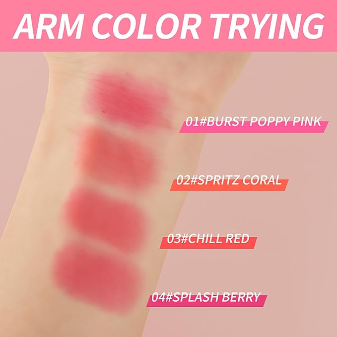 Cooling Water Jelly Tint Blush Makeup Blush Stick 0.18 Oz