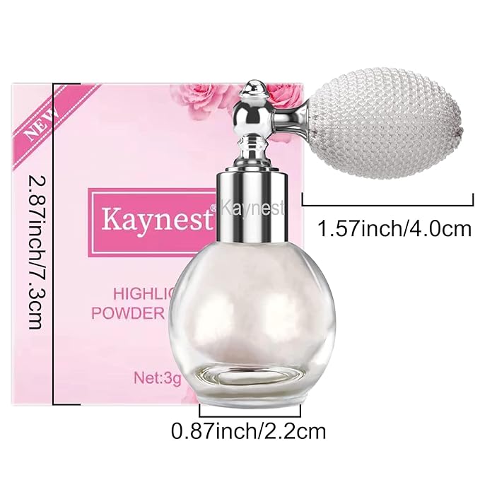 Highlighter Powder Spray, Longwear Glitter Spray for Body,