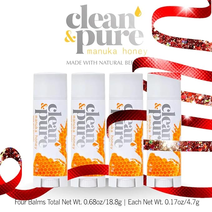 Beekeeper’s Favorite Lip Balms, 4 Pack