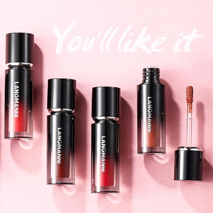 LANGMANNI Lip Oil Tint | Hydrating & Long-Lasting Lip Stain | Moisturizing And High Gloss Makeup,Non-Sticky Lip Stain For Watery And Silky Smooth Lips(#4+5+6)