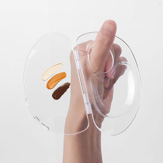 Acrylic Cosmetic Makeup Palette,2 in 1 Makeup Mixing