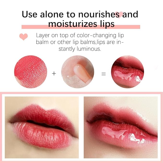 Hydrating Lip Glow Oil,Moisturizing Lip Plumper