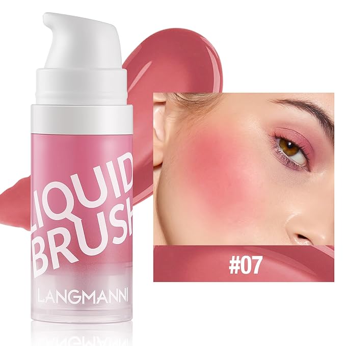 Liquid Blush Makeup Cream Blush For Cheeks Natural Velvet Texture(07#)