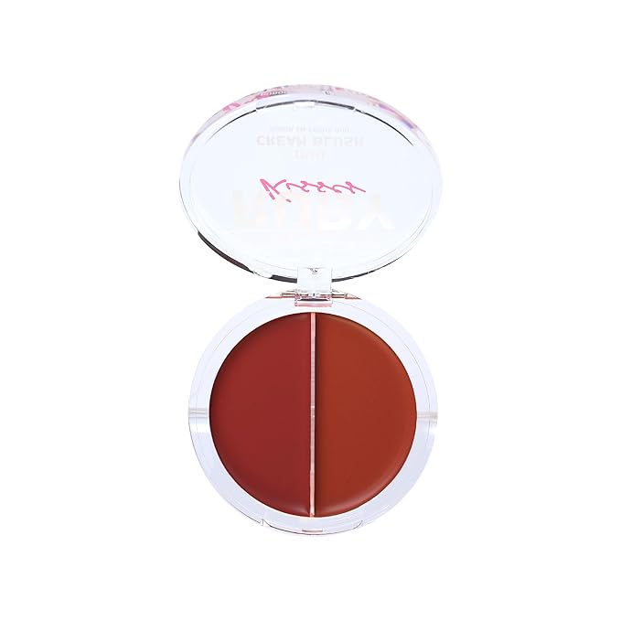 Ruby Kisses Duo Cream Blush, Smooth, Natural-Looking, Long-Lasting Face