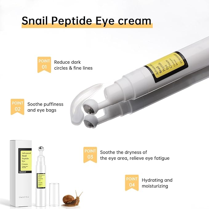 Snail peptide eye cream for