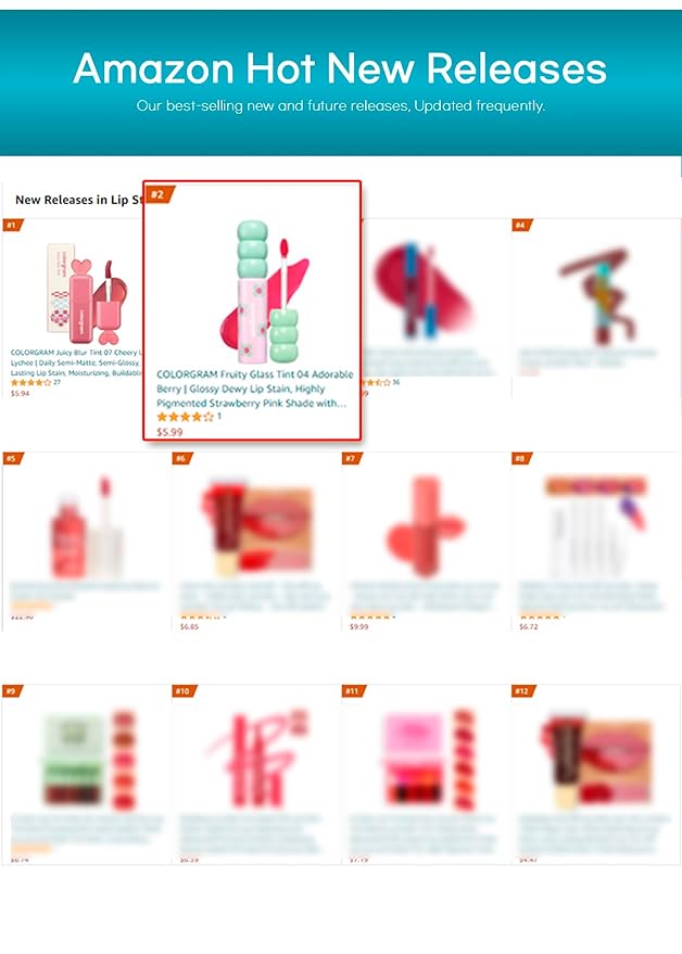 COLORGRAM Fruity Glass Tint 09 Heartful Mulberry | Lip 11 Oz