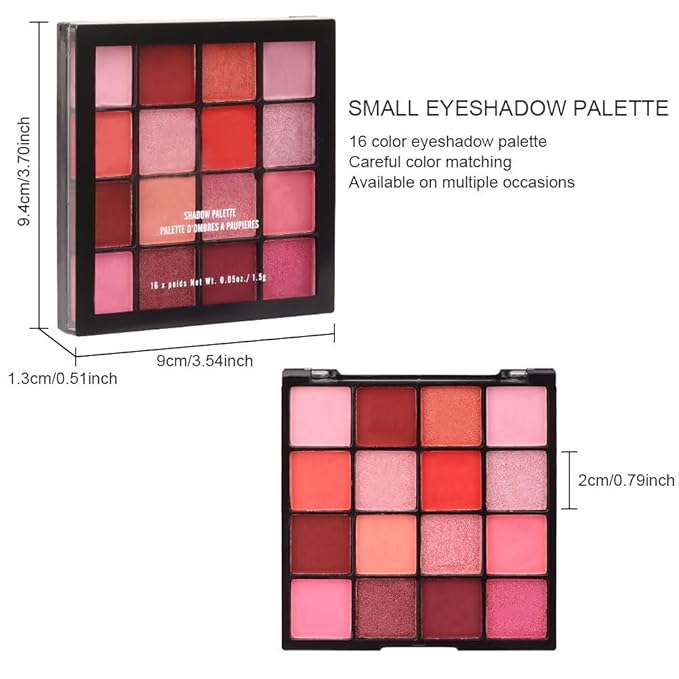 16 Girds Colorful Matte Shimmer Eyeshadow Palette