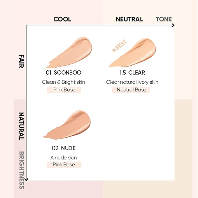 AMUSE Dew Jelly Vegan Cushion Foundation 1.5 CLEAR