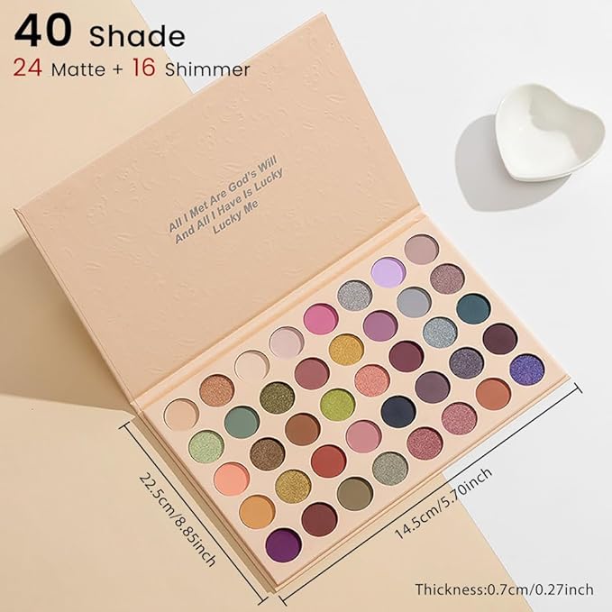 40 Girds Matte Shimmer Colorful Eyeshadow Palette