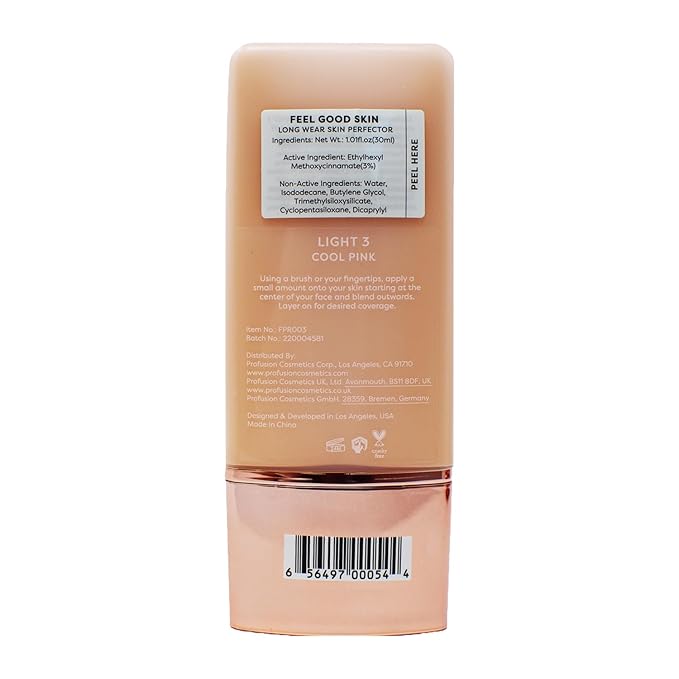 Profusion Cosmetics Lightweight Liquid Foundation for a Flawless Light 3