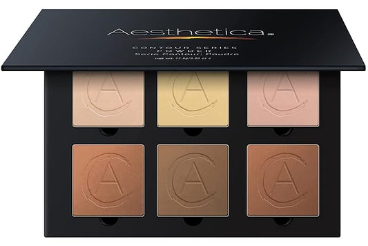 Aesthetica Cosmetics Contour and Highlighting Powder Foundation Palette/Contouring