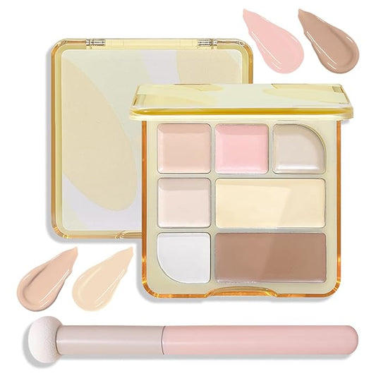 7 Colors Concealer Contour Palette,Correcting Concealer Makeup Palette