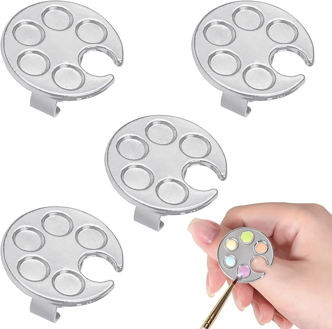 4 Pack Mini Nail Paint Art Palette Finger