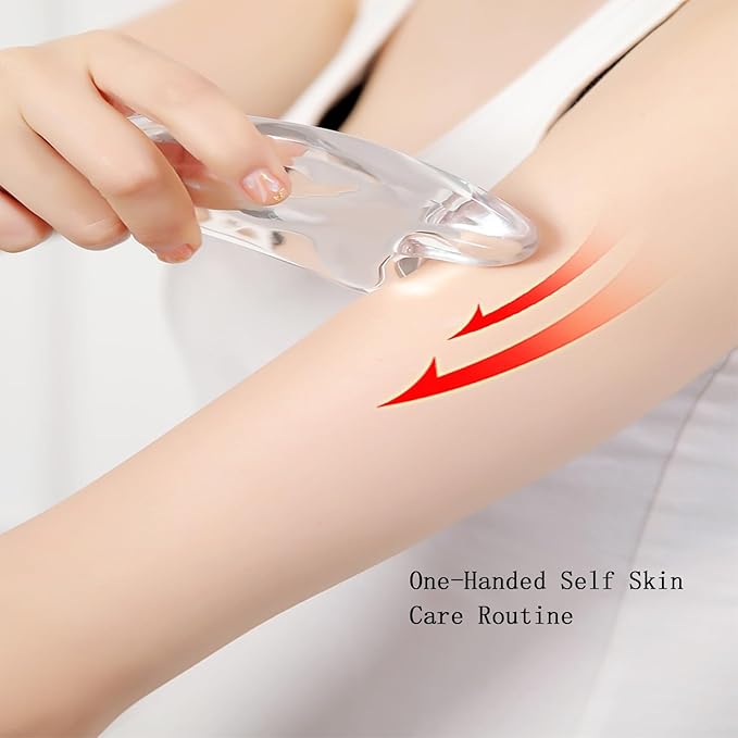 Gua Sha Facial Tools Transparent Natural Sculpting