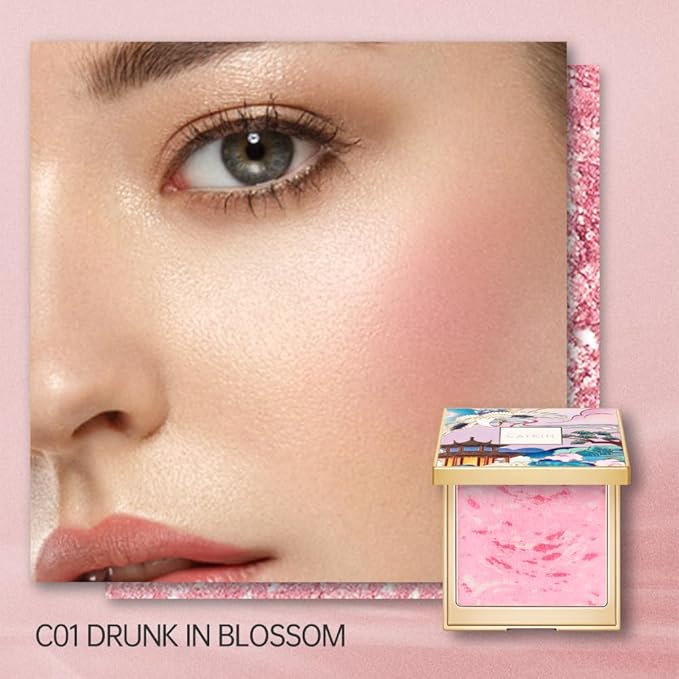 CATKIN Powder Blush for Cheek Blusher Natural Shimmering in Blossom 10g