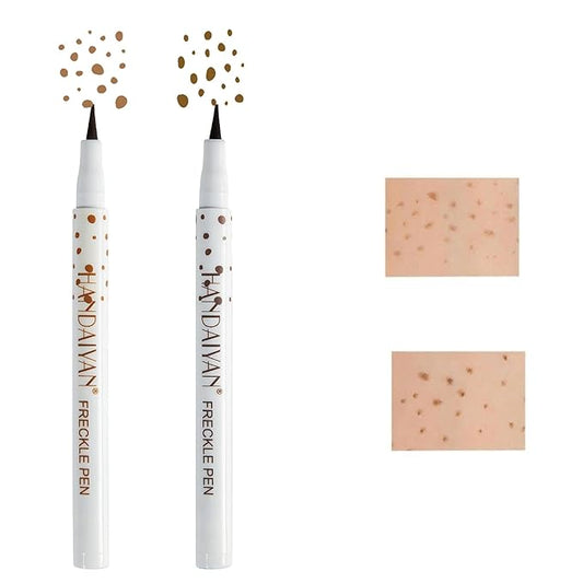 Freckle Pen Waterproof 2 Colors,Natural Lifelike Faux Face