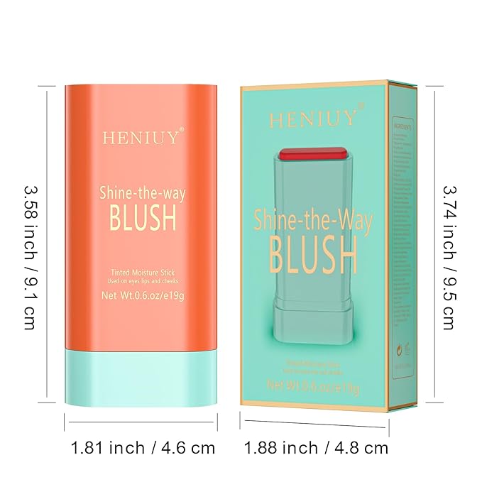 Orange Blush, Multi-Use Blush Stick, Cream Blush for Coral Orange