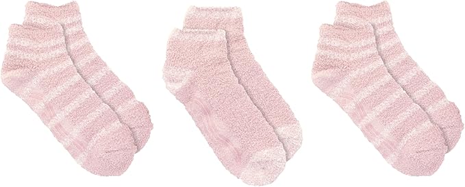 Dr. Scholl's Women's Low Cut Soothing Spa Socks-Lavender & Vitamin E Infused-2 & 3 Pairs-Bottom Grippers