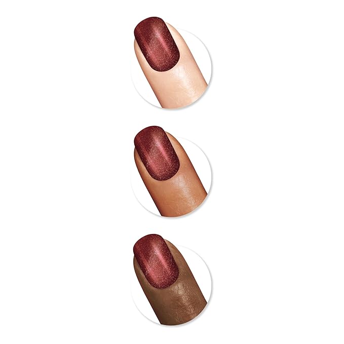 Sally Hansen Miracle Gel, Holiday Duo, Quick Dry, Long Lasting, Opaque, Shimmery Duo Pack Nail Polishes
