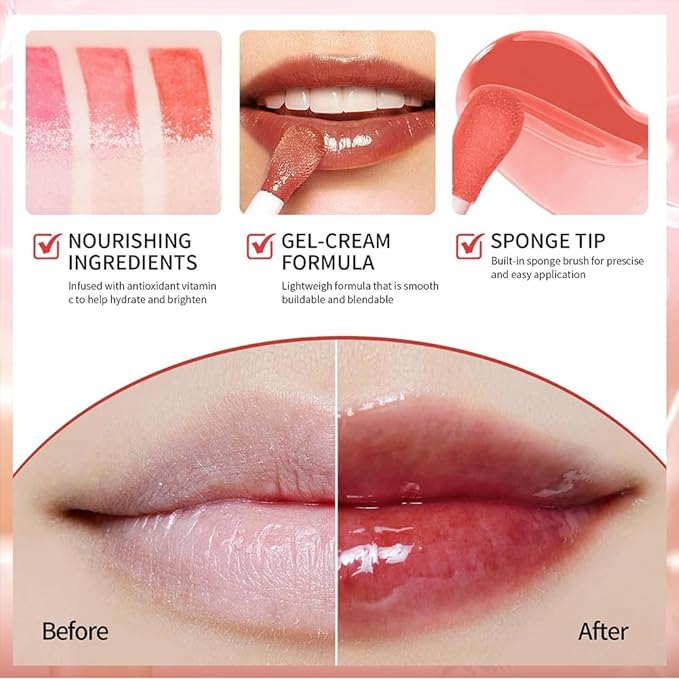Hydrating Lip Glow Oil, Moisturizing Lip