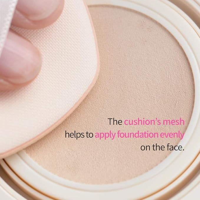 Mesh Tight up Cushion foundation 02, Light Beige, skin type